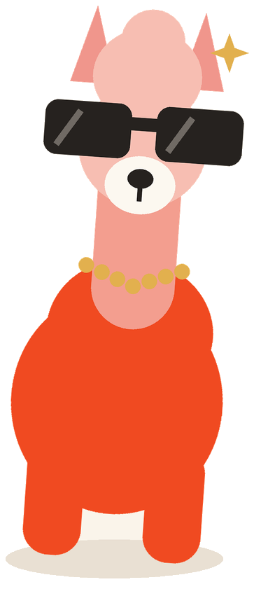 Llama in sunglasses
