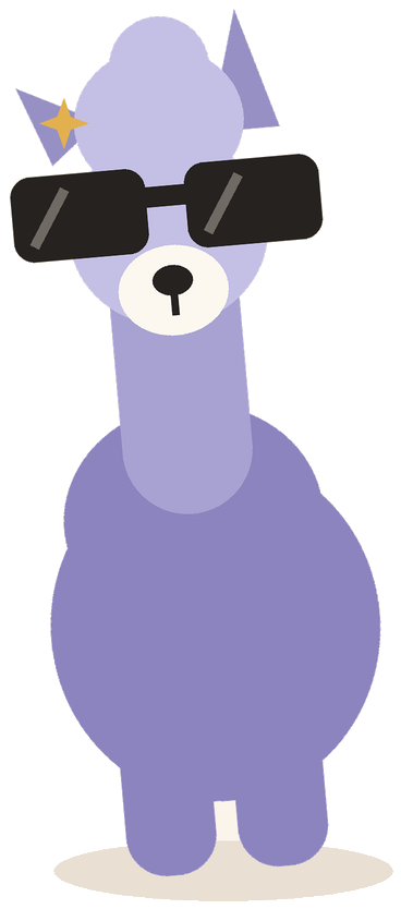 Llama in sunglasses